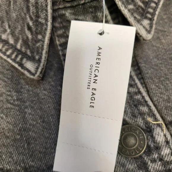 American Eagle Outfitters Womens Button-Down Denim Shirt Dress S/P NWT MSRP 79 - Picture 4 of 16